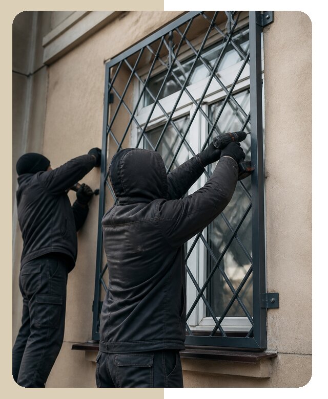 Установка антивандальных решеток на окна в Стрежевом